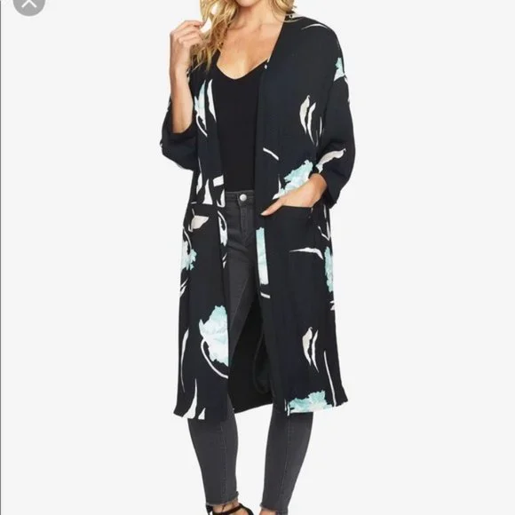 1.State Floral Kimono Jacket - Picture 2 of 8